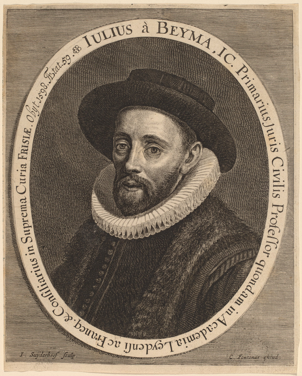 Julius Beyma by Jonas Suyderhoff (Dutch, c. 1613 - 1686), 16X12"(A3)Poster Print