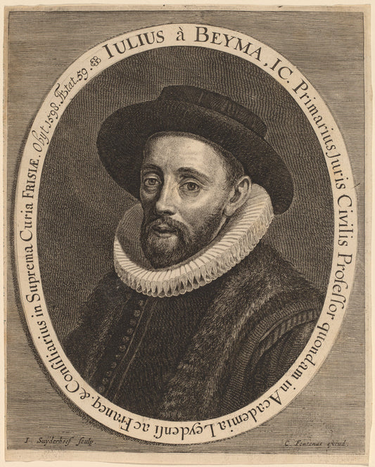 Julius Beyma by Jonas Suyderhoff (Dutch, c. 1613 - 1686), 16X12"(A3)Poster Print