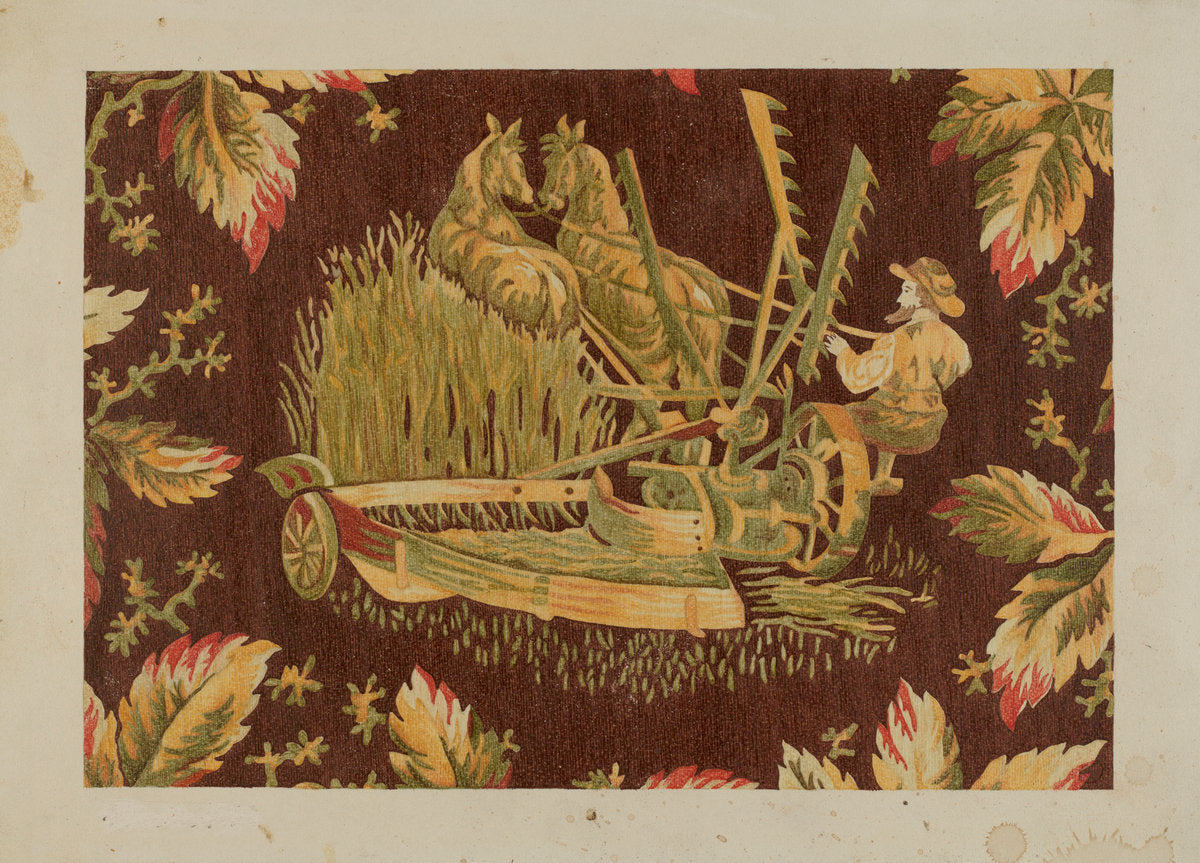 Printed Textile by Pearl Gibbo (American, active c. 1935), 16X12"(A3)Poster Print