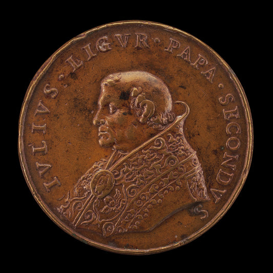 Julius II (Giuliano della Rovere, 1443-1513), Pope 1503 [obverse] by Girolamo Paladino (Roman, 1647 - 1689), 16X12"(A3)Poster Print