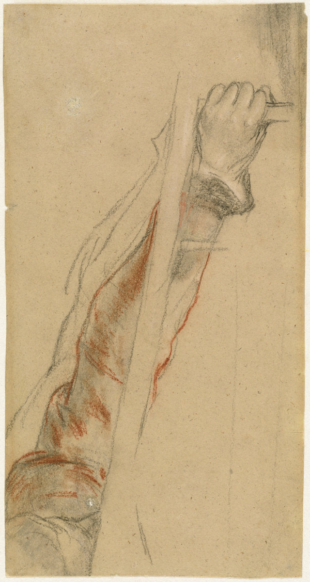 An Upraised Arm by Sir David Wilkie (Scottish, 1785 - 1841), 16X12"(A3)Poster Print