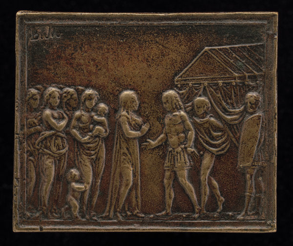 Coriolanus and the Women of Rome by Master of Coriolanus (Italian, active c. 1500), 16X12"(A3)Poster Print