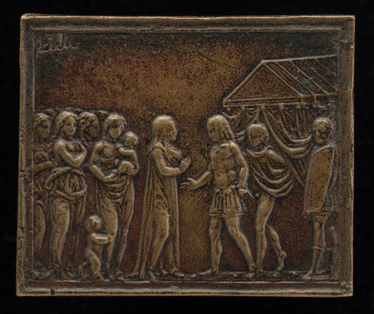 Coriolanus and the Women of Rome by Master of Coriolanus (Italian, active c. 1500), 16X12"(A3)Poster Print