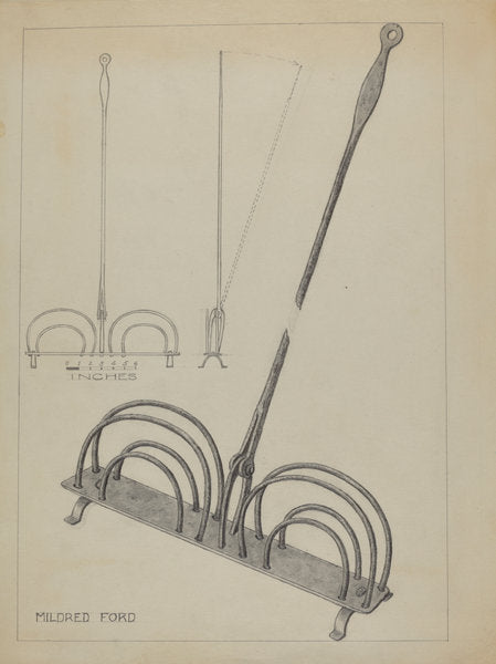 Toast Rack by Mildred Ford (American, active c. 1935), 16X12"(A3)Poster Print
