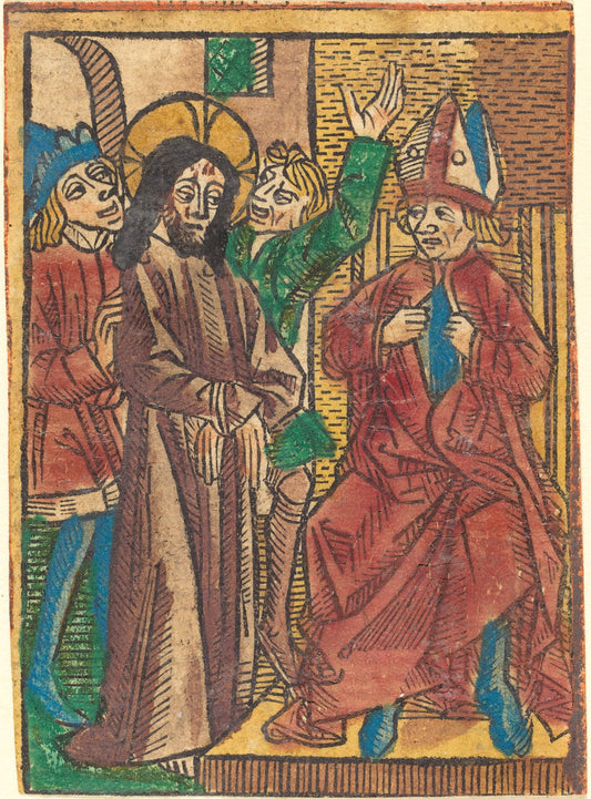 c. 1490 by German 15th Century (Before Caiaphas), 16X12"(A3)Poster Print