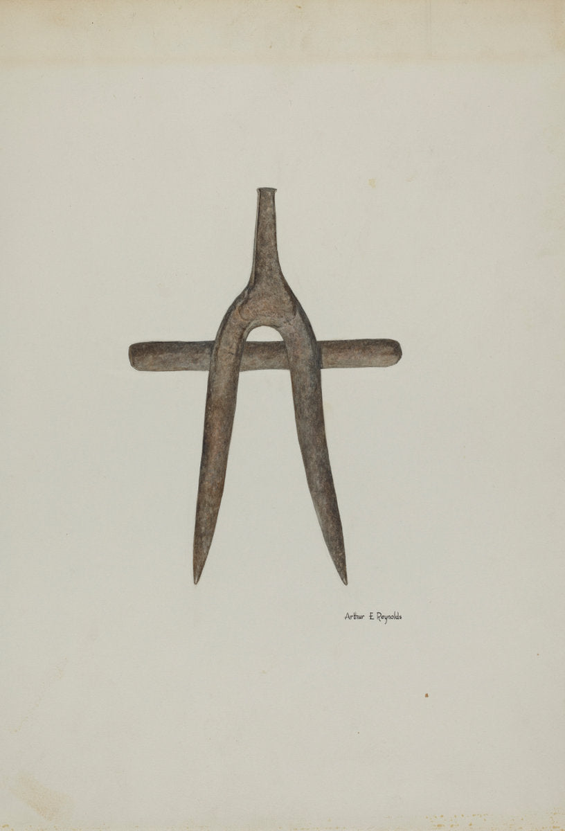 Digging Tool by Arthur P. Reynolds (American, active c. 1935), 16X12"(A3)Poster Print