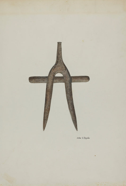 Digging Tool by Arthur P. Reynolds (American, active c. 1935), 16X12"(A3)Poster Print