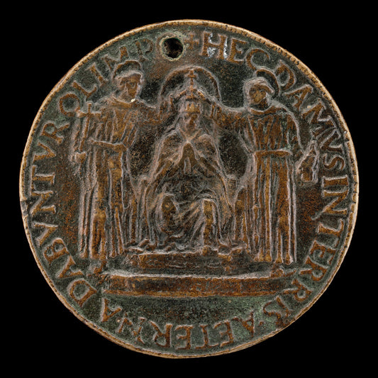 Sixtus IV Being Crowned [reverse] by Lysippus Junior (Italian, active c. 1470 - 1484), 16X12"(A3)Poster Print