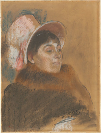 Madame Dietz-Monnin by Edgar Degas (French, 1834 - 1917), 16X12"(A3)Poster Print