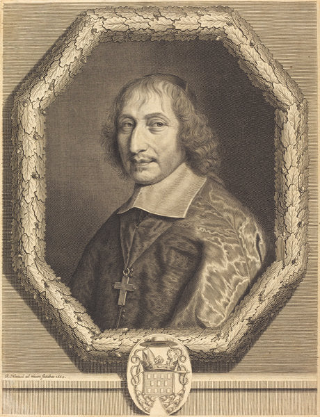 Philibert-Emmanuel de Beaumanoir Lavardin by Robert Nanteuil (French, 1623 - 1678), 16X12"(A3)Poster Print