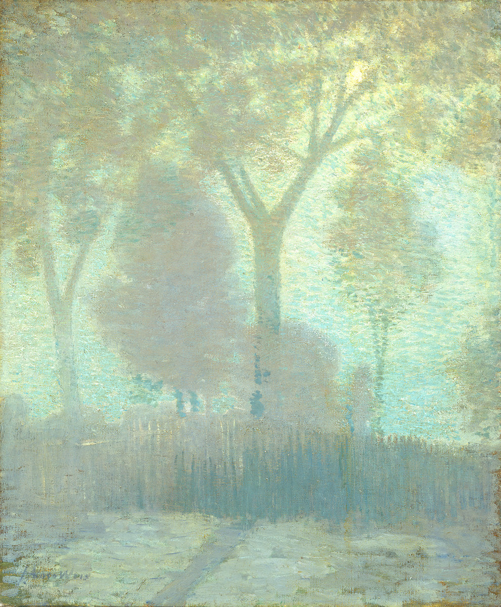 Moonlight by Julian Alden Weir (American, 1852 - 1919), 16X12"(A3)Poster Print