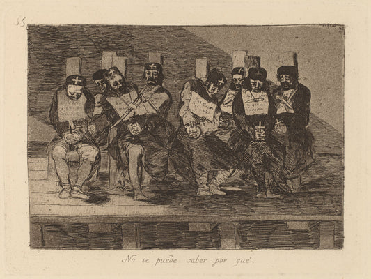 No se puede saber por que (One Can't Tell Why) by Francisco de Goya (Spanish, 1746 - 1828), 16X12"(A3)Poster Print