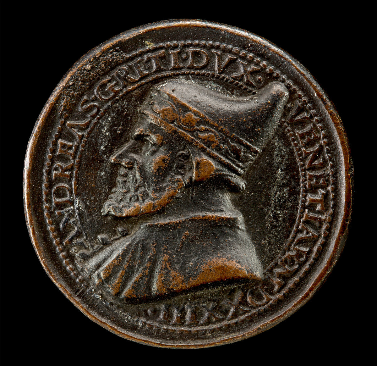 Andrea Gritti, 1455-1538, Doge of Venice 1523 [obverse] by Andrea Spinelli (Venetian, 1508 - 1572), 16X12"(A3)Poster Print