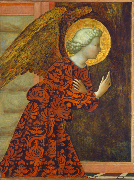 The Archangel Gabriel by Masolino da Panicale (Italian, c. 1383 - 1435 or after), 16X12"(A3)Poster Print