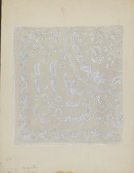 Quilted Bedspread by Irene Schaefer (American, active c. 1935), 16X12"(A3)Poster Print