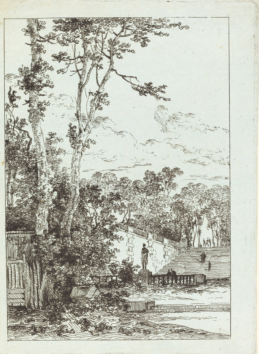Abandoned Park by Louis Gabriel Moreau (French, 1739 - 1806), 16X12"(A3)Poster Print