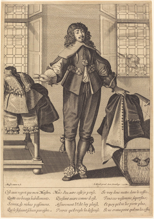 The Valet by Abraham Bosse (French, 1602 - 1676), 16X12"(A3)Poster Print