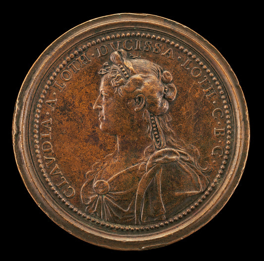 Claudia, 1612-1648, Duchesse de Lorraine 1634 [reverse] by Ferdinand de Saint-Urbain (French, 1658 - 1738), 16X12"(A3)Poster Print