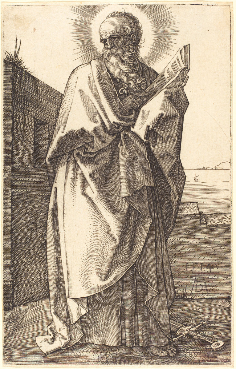 Saint Paul by Albrecht Dürer (German, 1471 - 1528), 16X12"(A3)Poster Print