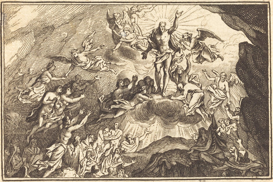 engraving by after Sébastien Le Clerc I (Descent into Limbo), 16X12"(A3)Poster Print