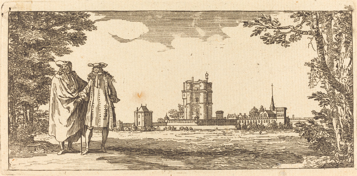 Plan general du Chasteau et petit Parc de Vincennes by Israël Silvestre (French, 1621 - 1691), 16X12"(A3)Poster Print