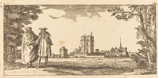 Plan general du Chasteau et petit Parc de Vincennes by Israël Silvestre (French, 1621 - 1691), 16X12"(A3)Poster Print