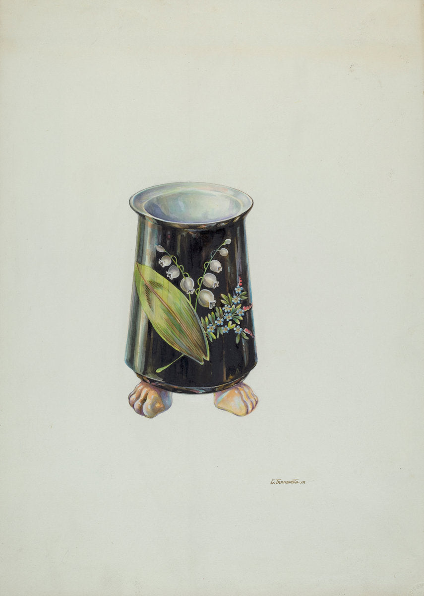 Vase by Gerald Transpota (American, active c. 1935), 16X12"(A3)Poster Print