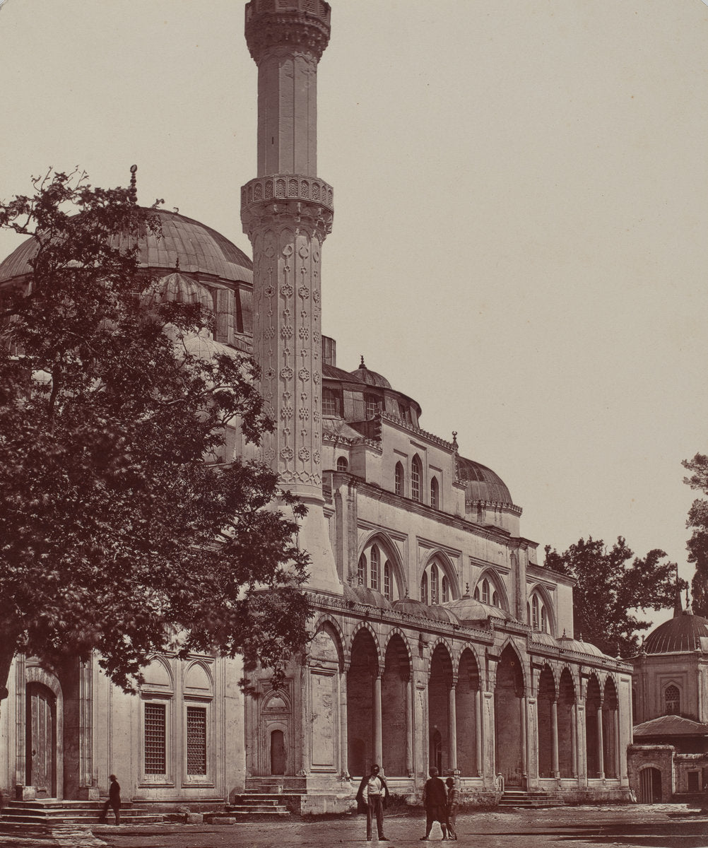 Mosque du Shah Zaidel by James Robertson, and Felice Beato (British, 1813 - 1888), 16X12"(A3)Poster Print