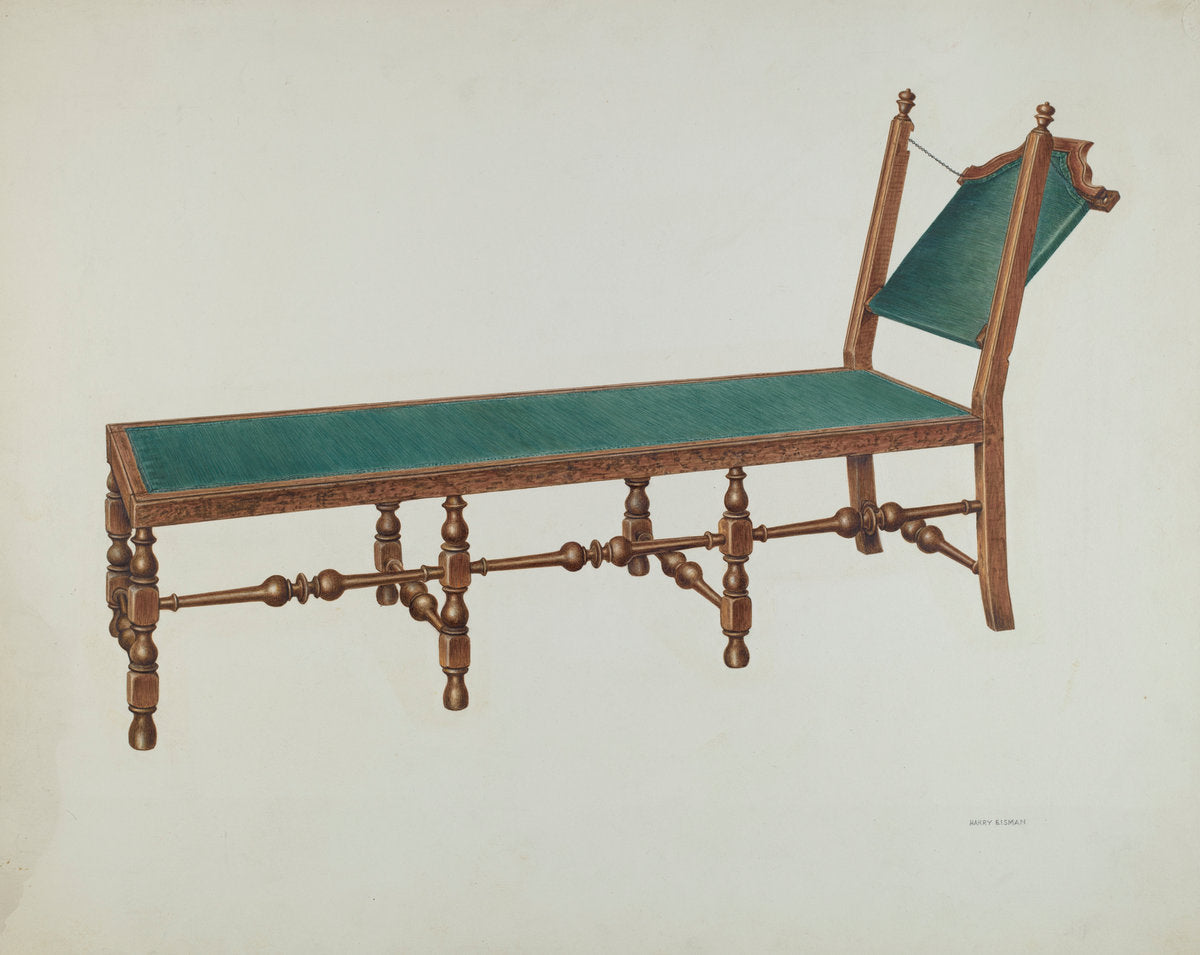 Day Bed by Harry Eisman (American, active c. 1935), 16X12"(A3)Poster Print