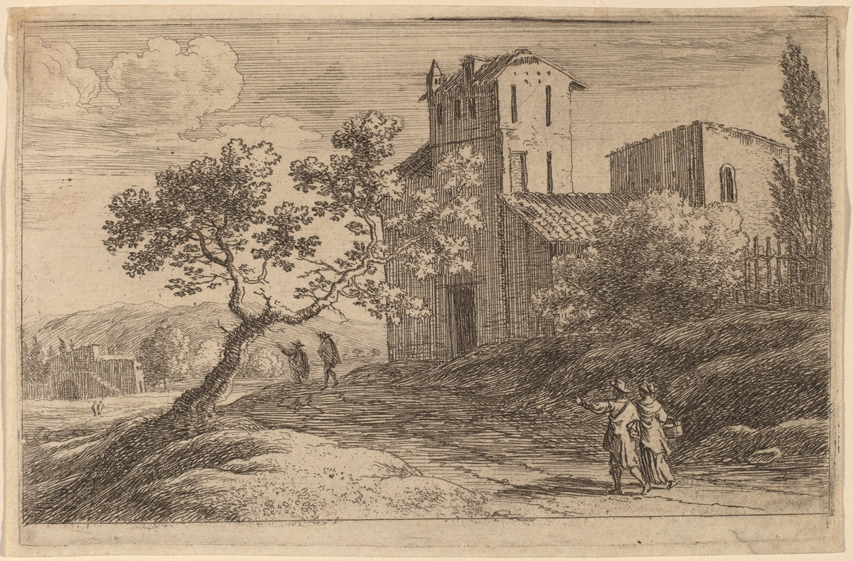 The Bent Tree by Herman van Swanevelt (Dutch, c. 1600 - 1655), 16X12"(A3)Poster Print