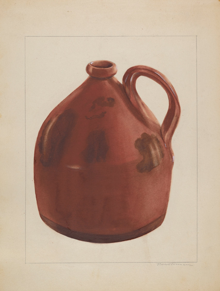 Jug by Bessie Forman (American, active c. 1935), 16X12"(A3)Poster Print
