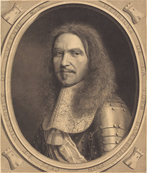 Marechal de Turenne by Robert Nanteuil (French, 1623 - 1678), 16X12"(A3)Poster Print