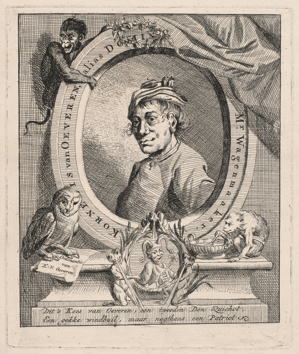 Kees van Oeveren by Jan Stolker (Dutch, 1724 - 1785), 16X12"(A3)Poster Print