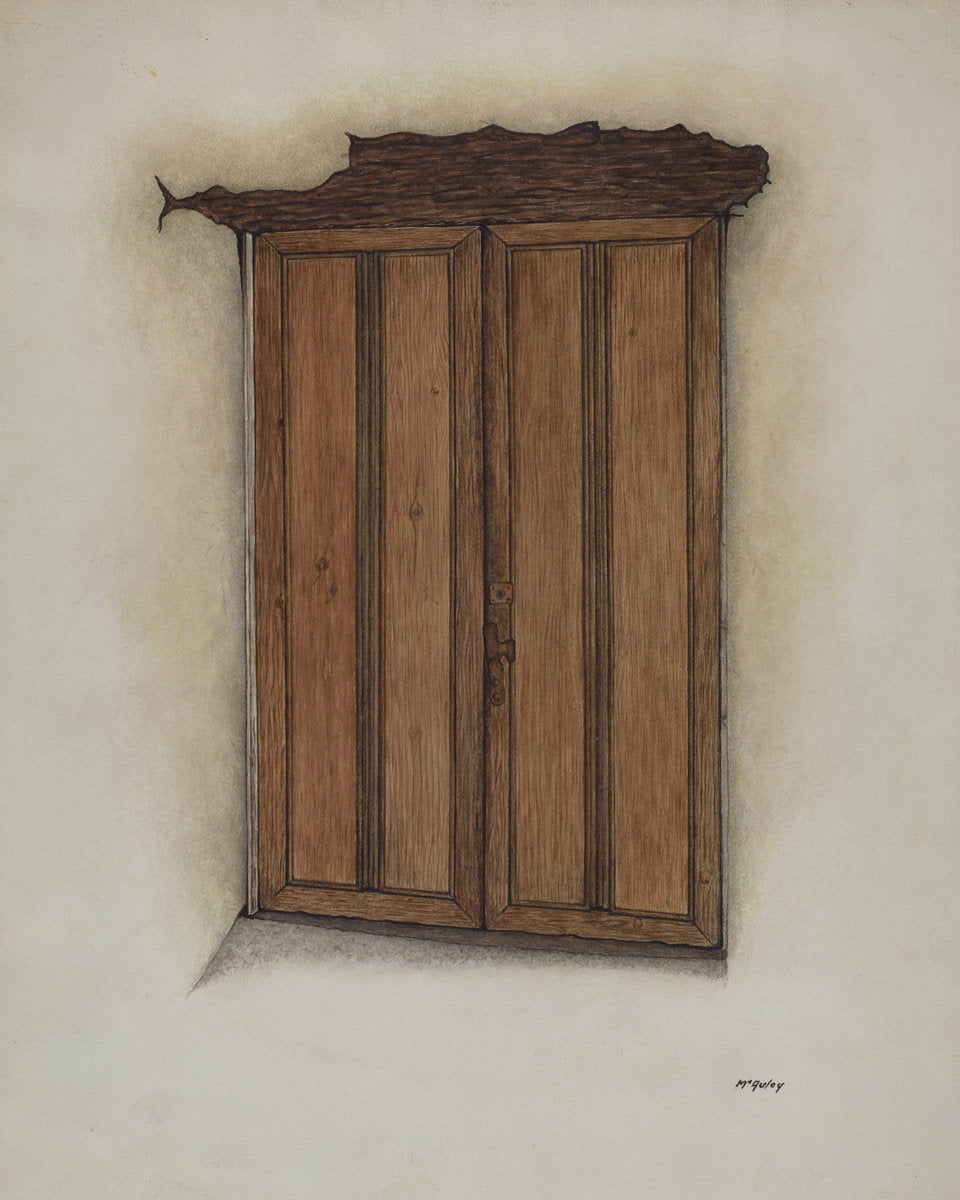 Chapel Doors by William McAuley (American, active c. 1935), 16X12"(A3)Poster Print