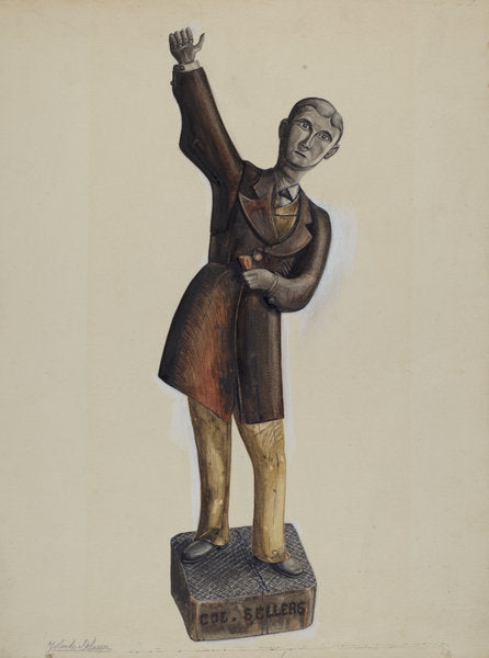 Medicine Man by Yolande Delasser (American, active c. 1935), 16X12"(A3)Poster Print