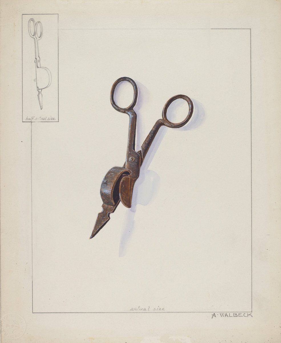 Candle Snuffer by Alfred Walbeck (American, active c. 1935), 16X12"(A3)Poster Print
