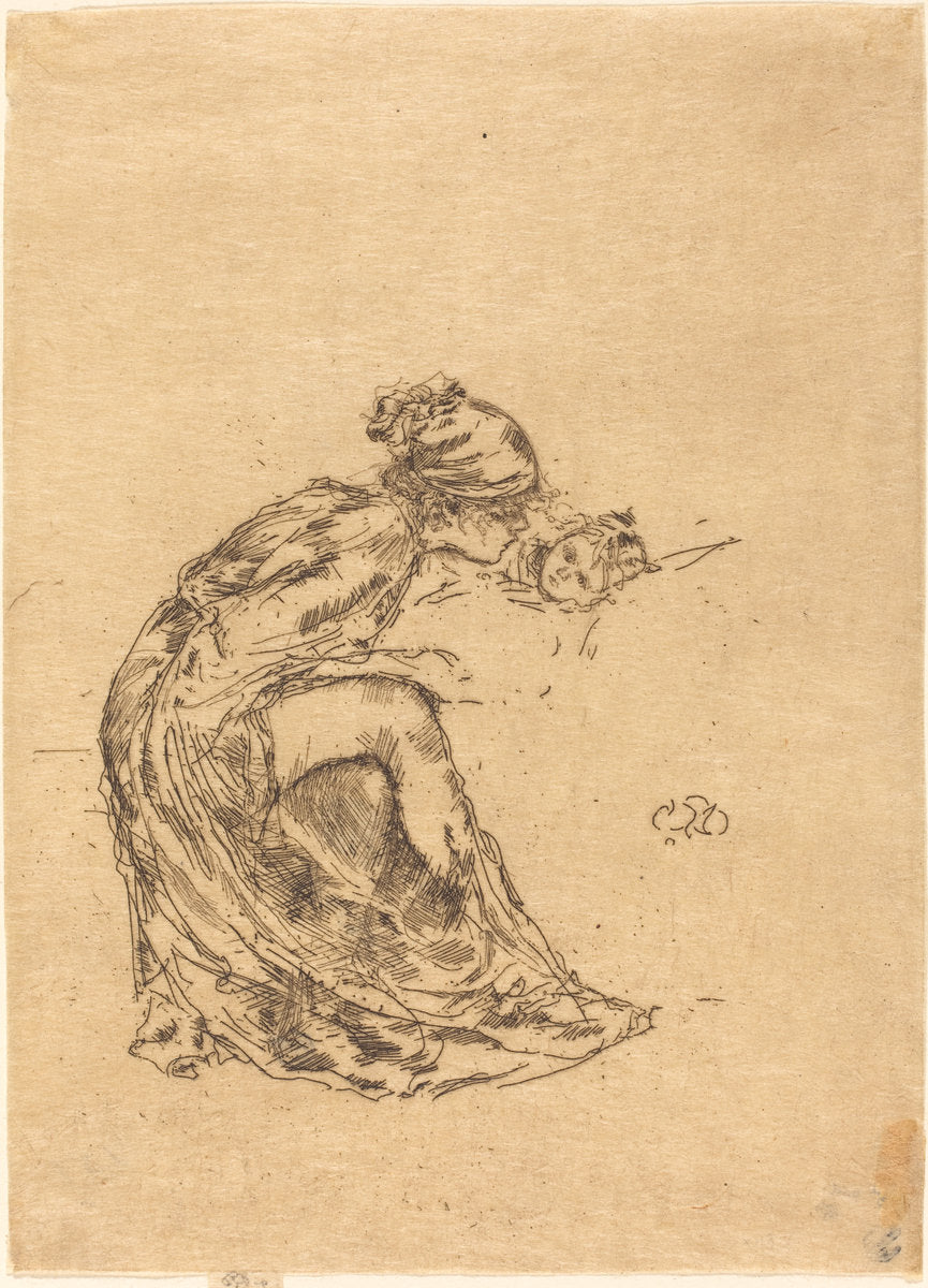 Cameo, No.I by James McNeill Whistler (American, 1834 - 1903), 16X12"(A3)Poster Print