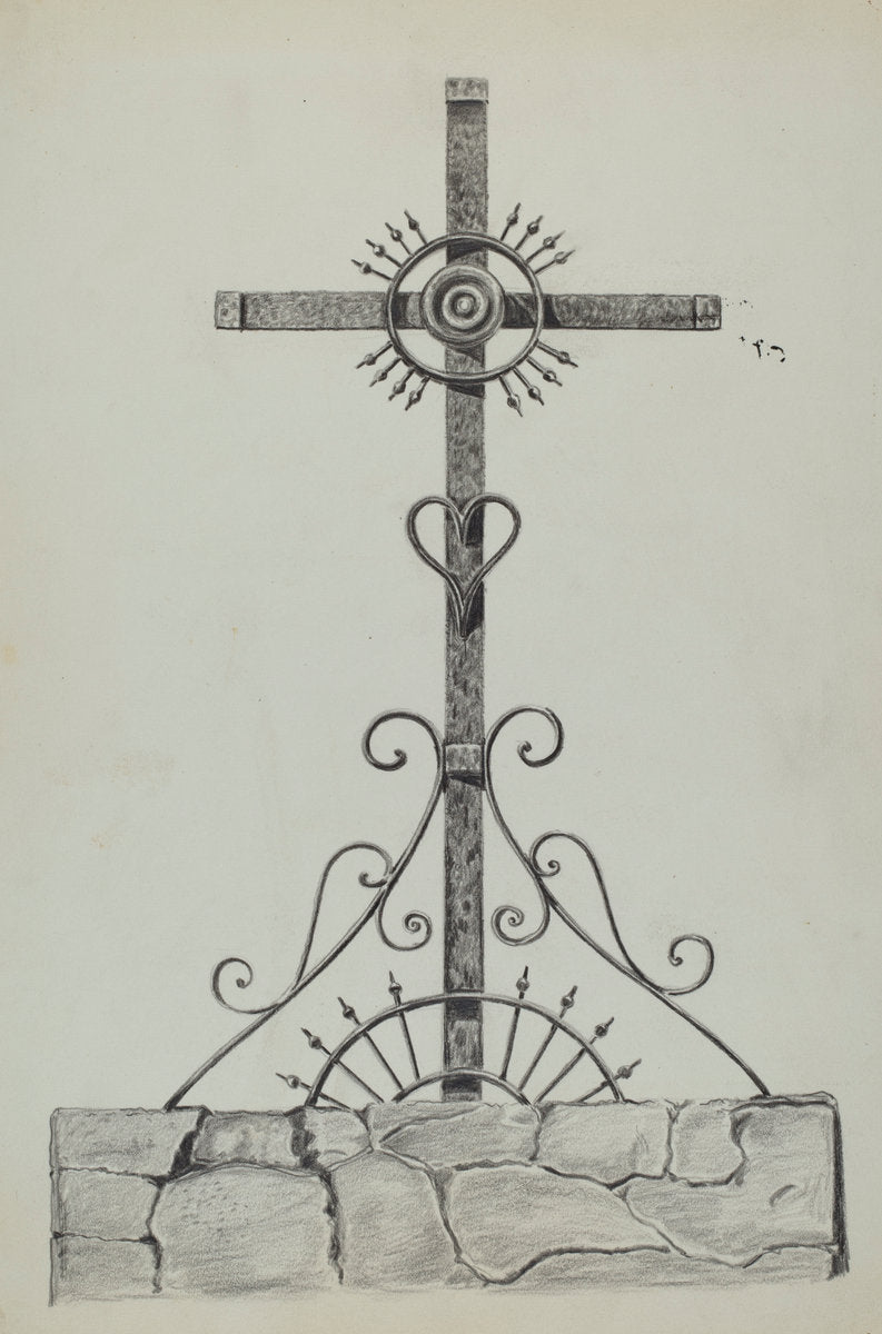 Cross by Al Curry (American, active c. 1935), 16X12"(A3)Poster Print