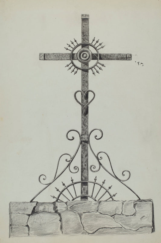Cross by Al Curry (American, active c. 1935), 16X12"(A3)Poster Print