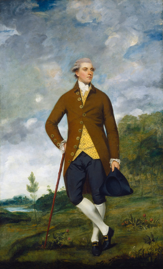 John Musters by Sir Joshua Reynolds (British, 1723 - 1792), 16X12"(A3)Poster Print