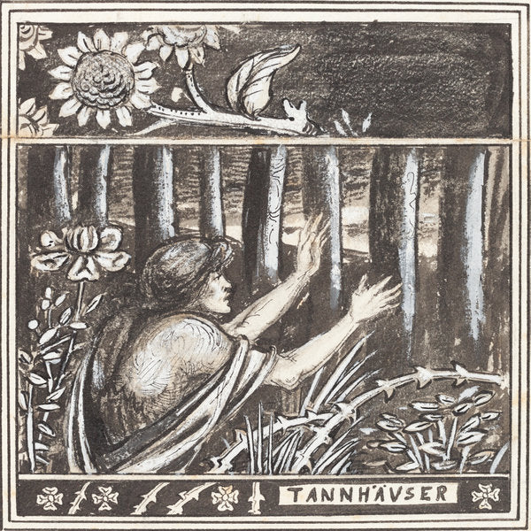 Tannhäuser by Aubrey Beardsley (British, 1872 - 1898), 16X12"(A3)Poster Print