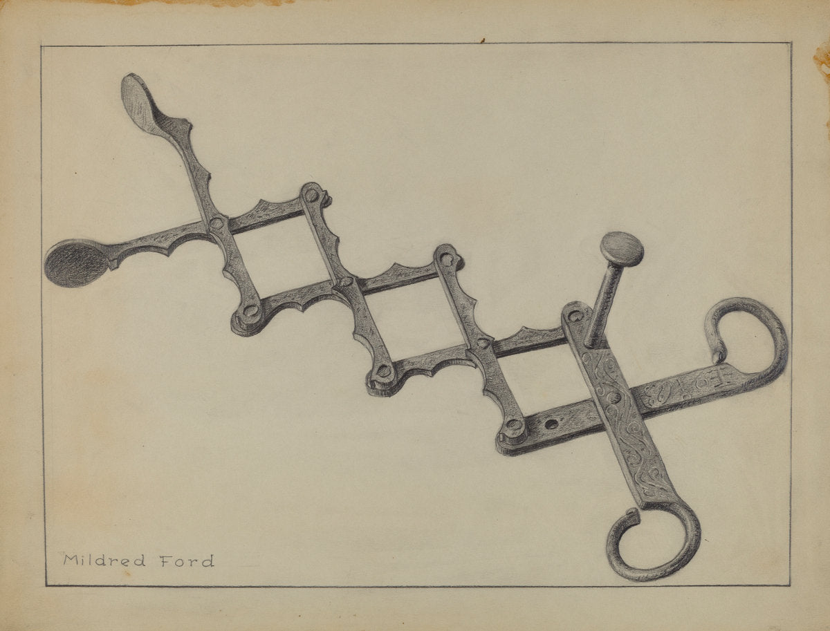 Tongs by Mildred Ford (American, active c. 1935), 16X12"(A3)Poster Print