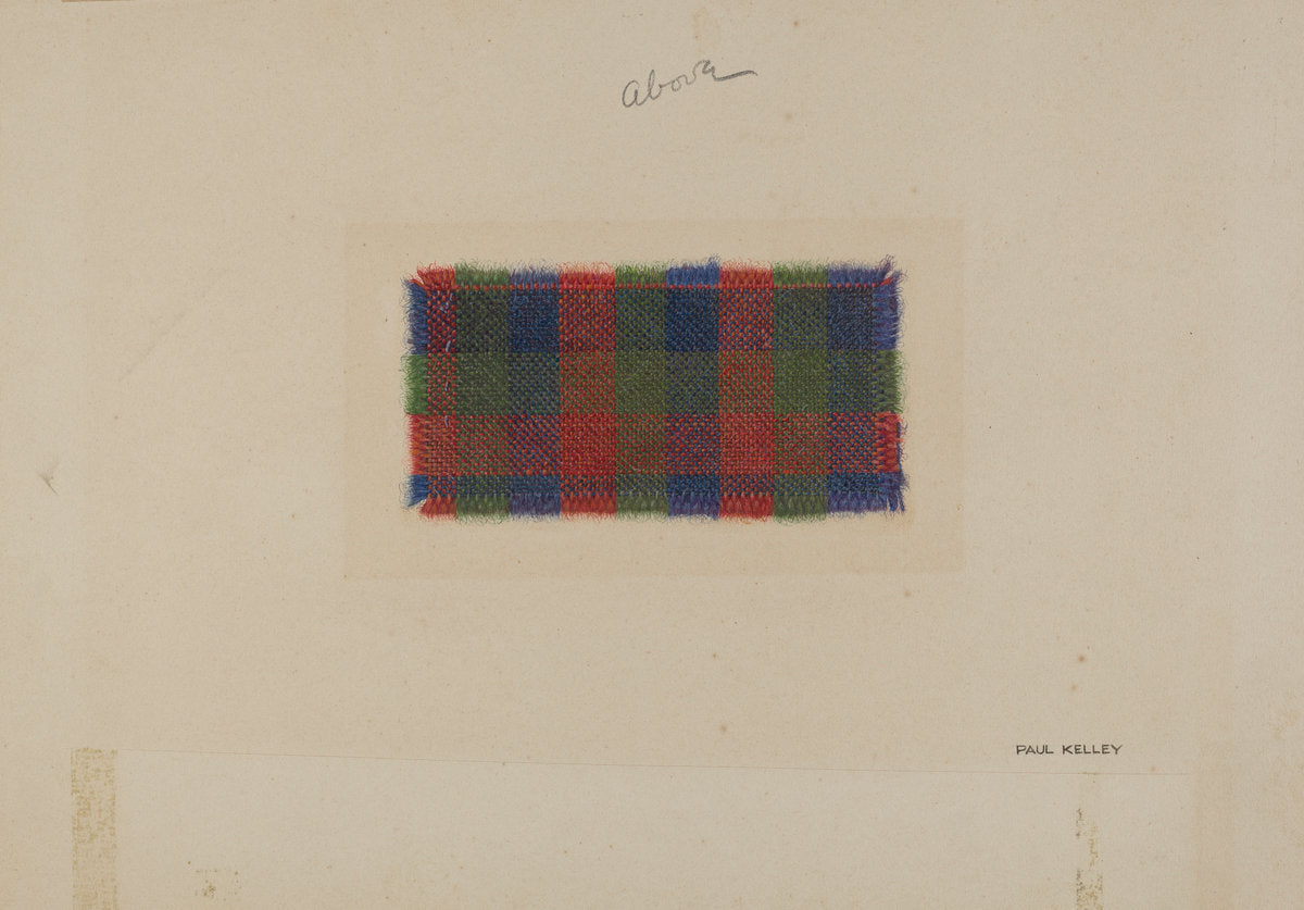Textile Sample by Paul Kelly (American, active 1930s), 16X12"(A3)Poster Print