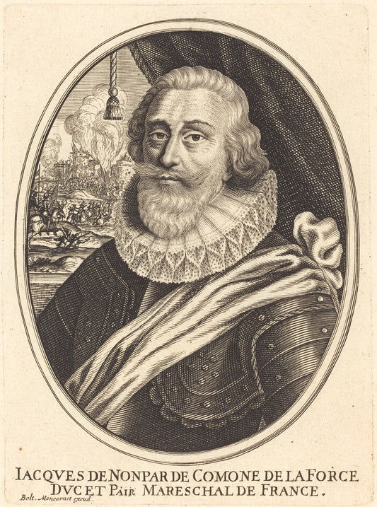 Jacques de la Force by Balthasar Moncornet (French, c. 1600 - 1668), 16X12"(A3)Poster Print