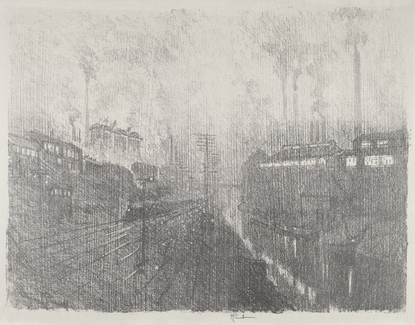 Evening in the Munitions Country by Joseph Pennell (American, 1857 - 1926), 16X12"(A3)Poster Print