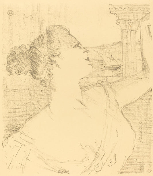 Subra of the Opera? (Subra, de l'opéra?) by Henri de Toulouse-Lautrec (French, 1864 - 1901), 16X12"(A3)Poster Print