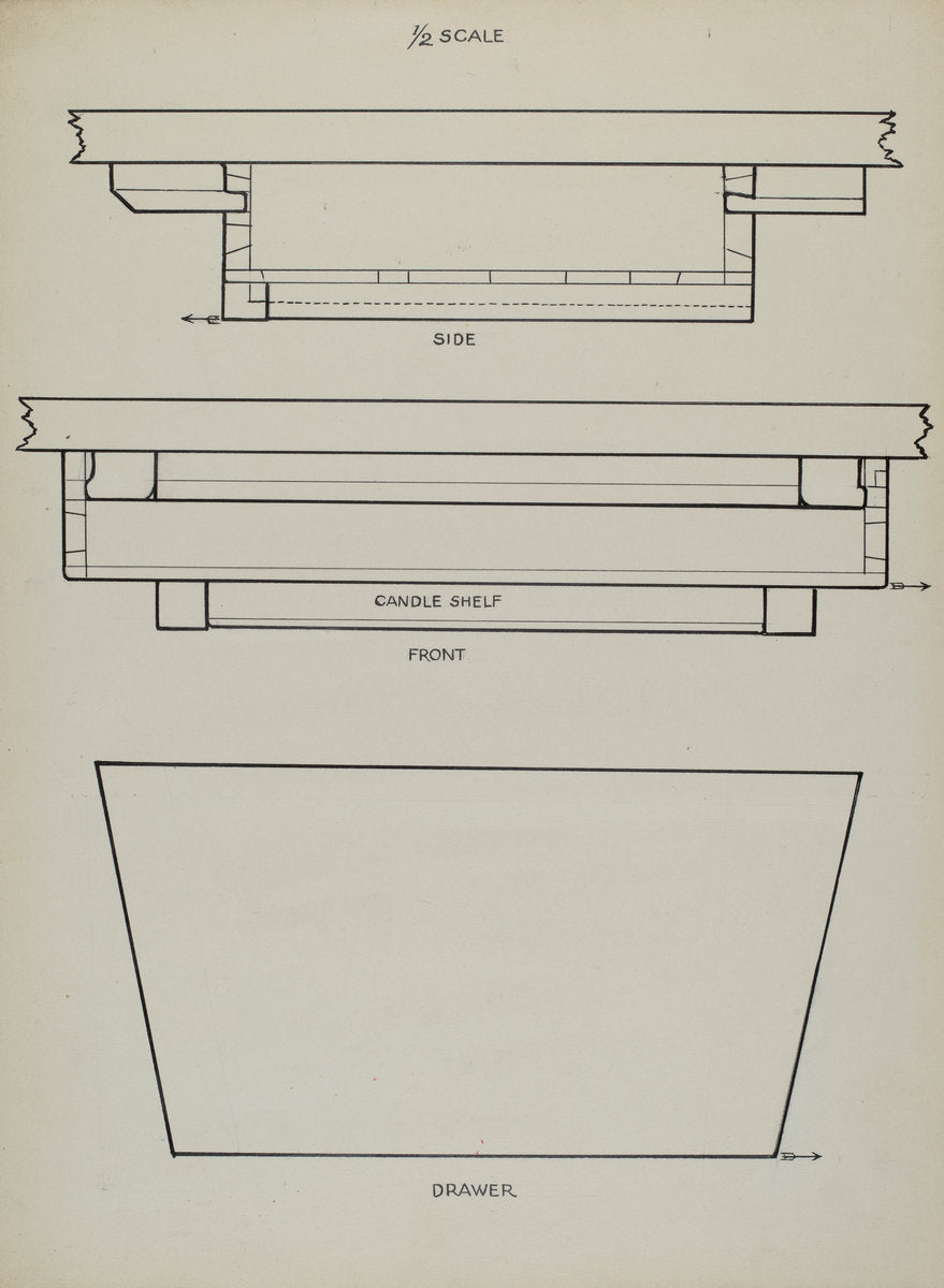 Writing Arm Chair by Rolland Livingstone (American, active c. 1935), 16X12"(A3)Poster Print