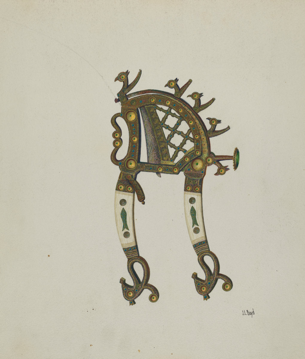 Tobacco Cutter by Joseph L. Boyd (American, active c. 1935), 16X12"(A3)Poster Print