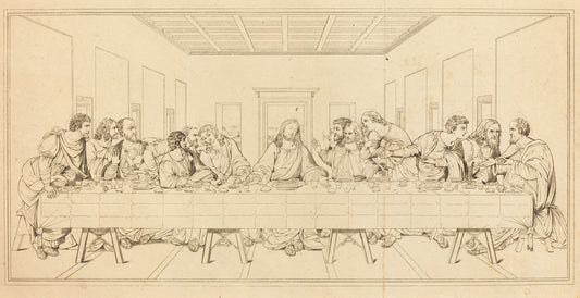 probably 19th century by after Leonardo da Vinci (The Last Supper), 16X12"(A3)Poster Print