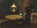 Interior, after Dinner by Claude Monet (French, 1840 - 1926), 16X12"(A3)Poster Print